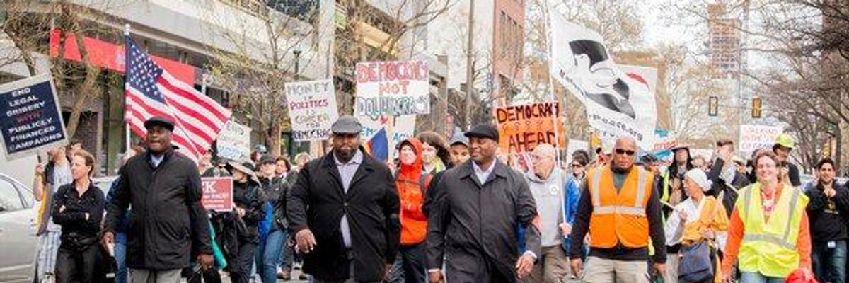 Mass Convergence in D.C. for 'Sit-In to Save Democracy'