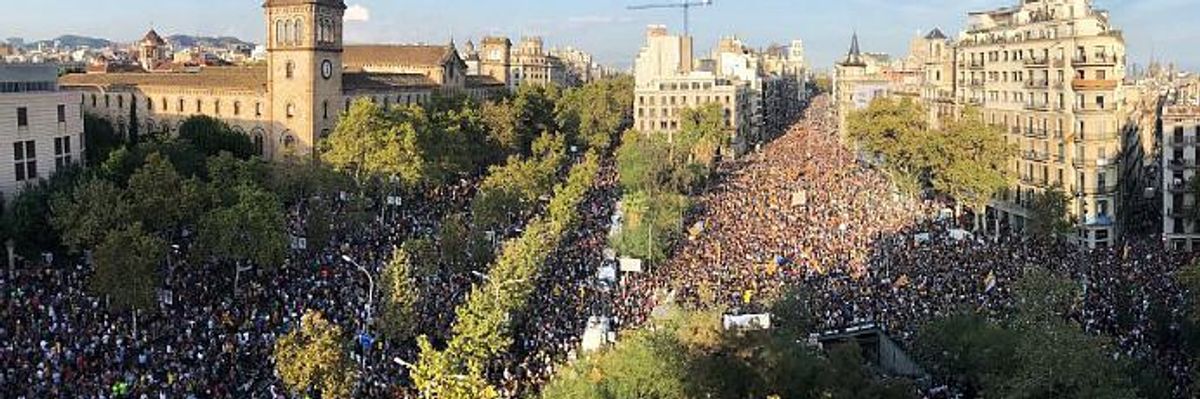 Hundreds of Thousands in Streets as General Strike Engulfs Catalonia After Violent Crackdown