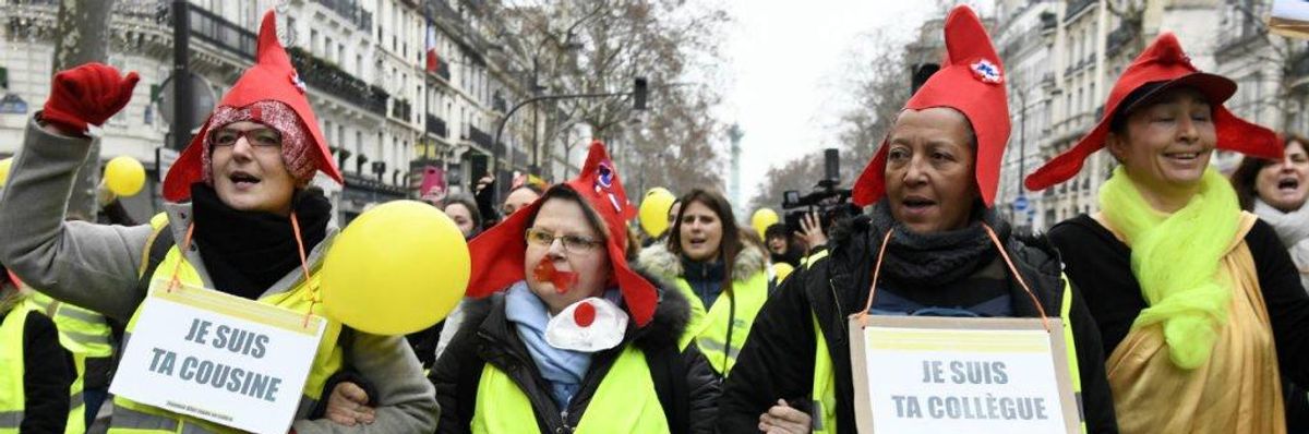 Denouncing Focus on Violence, Women March in France to Reclaim Anti-Austerity Message of 'Yellow Vest' Movement