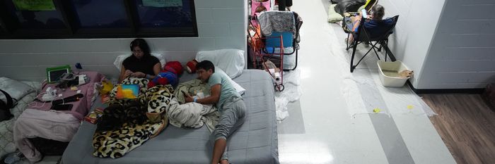 Hundreds take shelter at Virgil Mills Elementary School