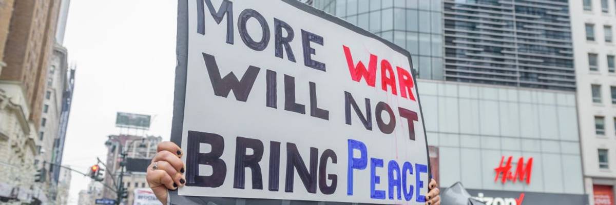 Hundreds took to the streets as antiwar and social justice