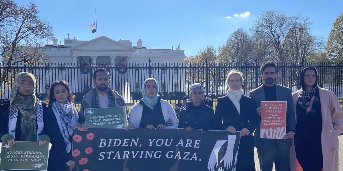 Hunger Strikers Demand Permanent Cease-Fire at White House