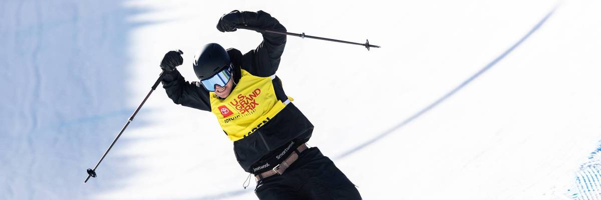 Hunter Hess on the slopes.