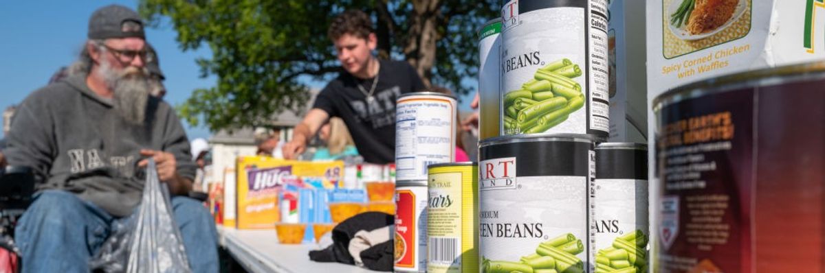 Huntington Ministries Serve Those In Need At Weekly Food Drive Event