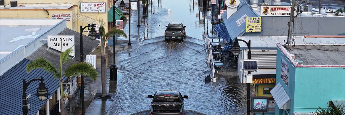 Hurricane Helene Hits Gulf Coast Of Florida
