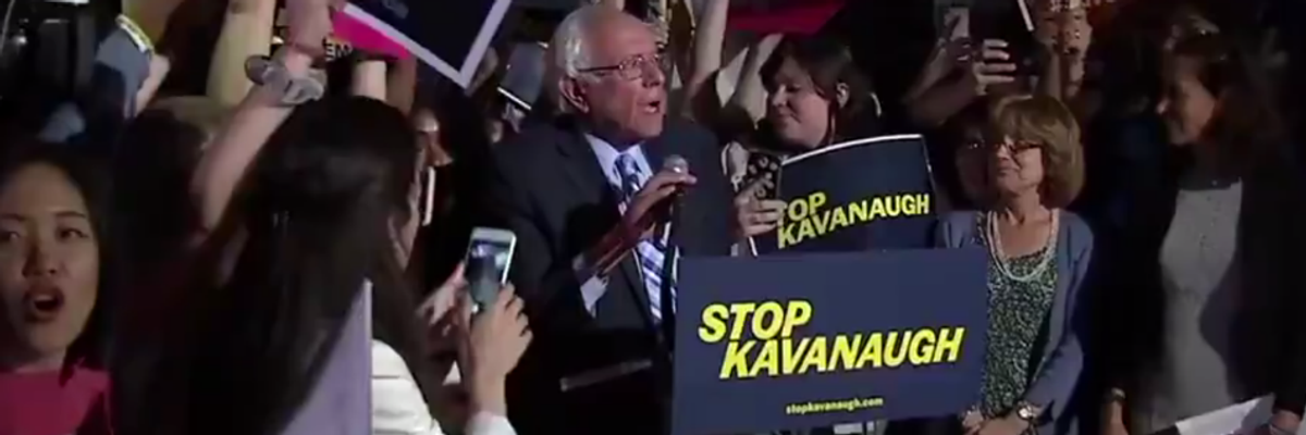 'Are You Ready for a Fight?': In Fiery Speech, Sanders Rallies Opposition to Trump Supreme Court Pick
