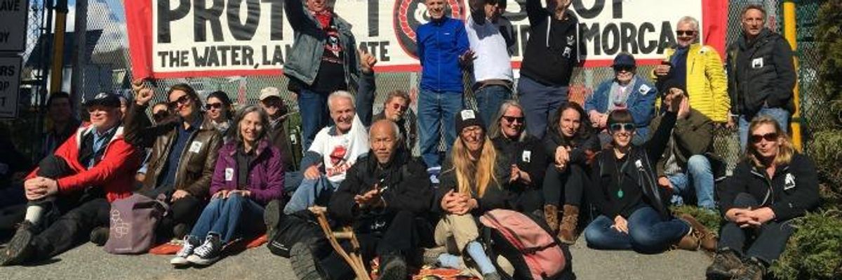 'We Must Protect the Water': Indigenous Leaders and Allies Stage Sit-In to Protest Kinder Morgan Pipeline