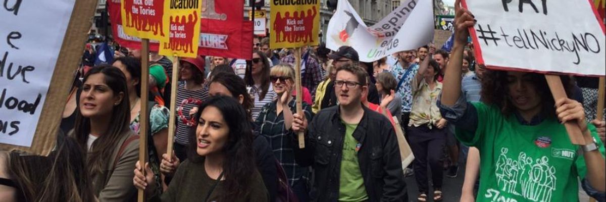 Thousands of Teachers Across England Go on Strike Against Austerity