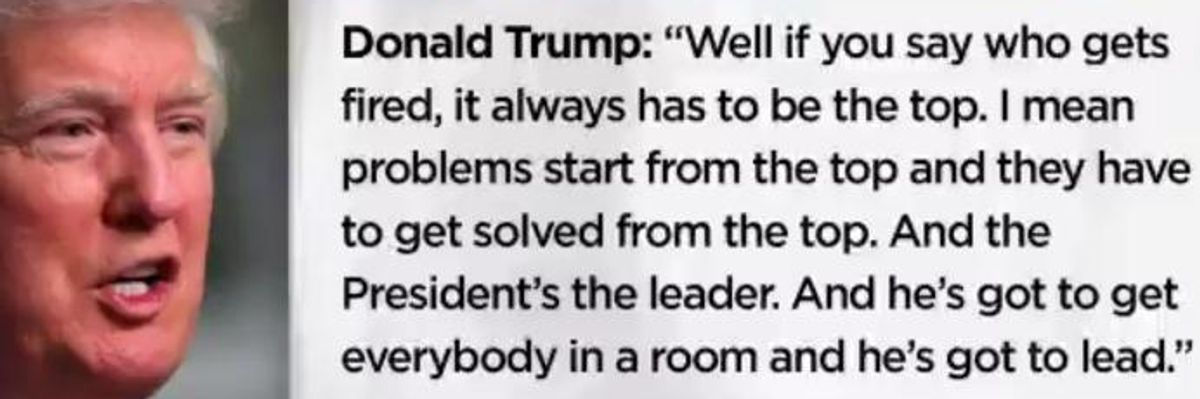 Here's What Trump Said About Presidential Leadership During 2013 Government Shutdown