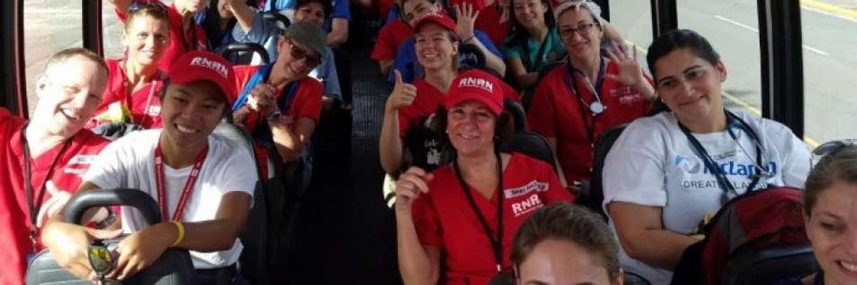 Filling Gaps Left By Trump, Nurses and Labor Unions Join Puerto Rico Relief Efforts