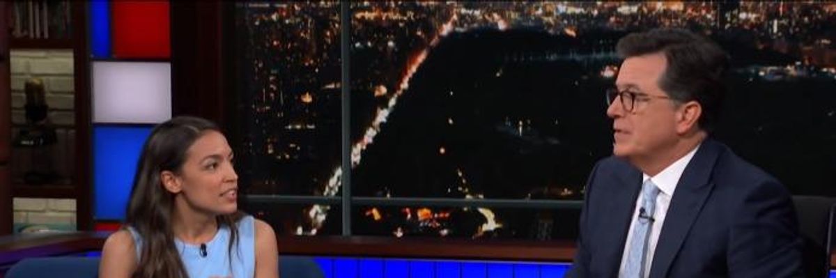 As Interest in Democratic Socialism Surges, Ocasio-Cortez Explains to Colbert What a 'Moral' Economy Would Look Like