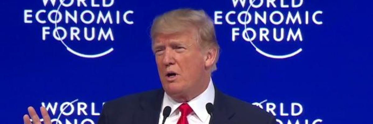 Trump Booed at Davos After Tirade About 'Mean, Vicious, Fake' Media
