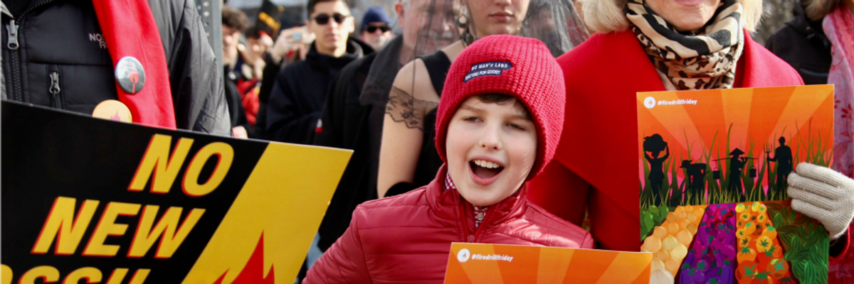 Dozens Arrested for Demanding Food Justice at Jane Fonda's Fire Drill Friday Protest in DC