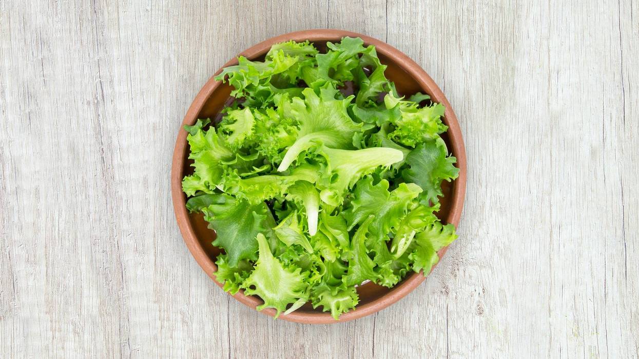 iceberg lettuce in bowl