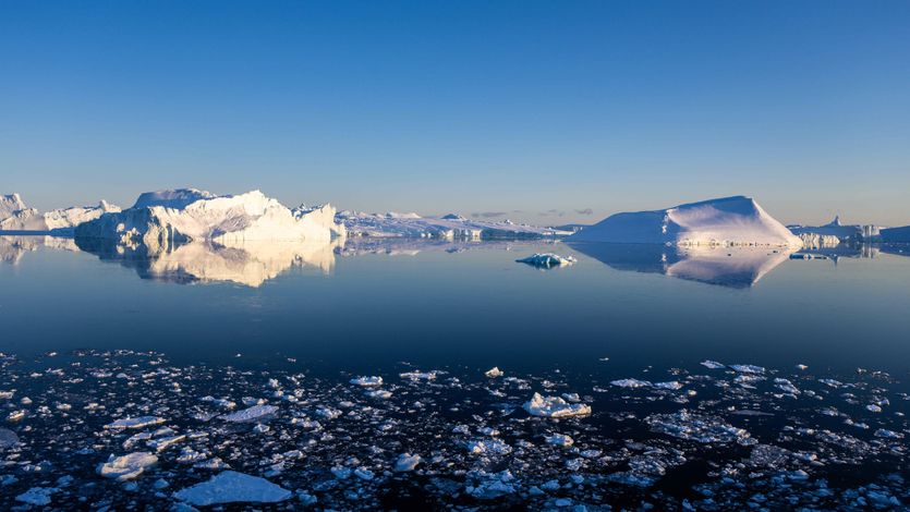 Icebergs in Arctic Circle