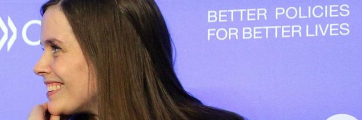 Icelandic Prime Minister Katrin Jakobsdottir