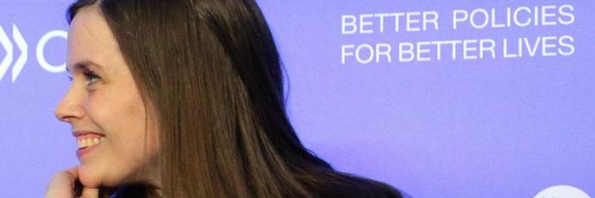 Icelandic Prime Minister Katrin Jakobsdottir