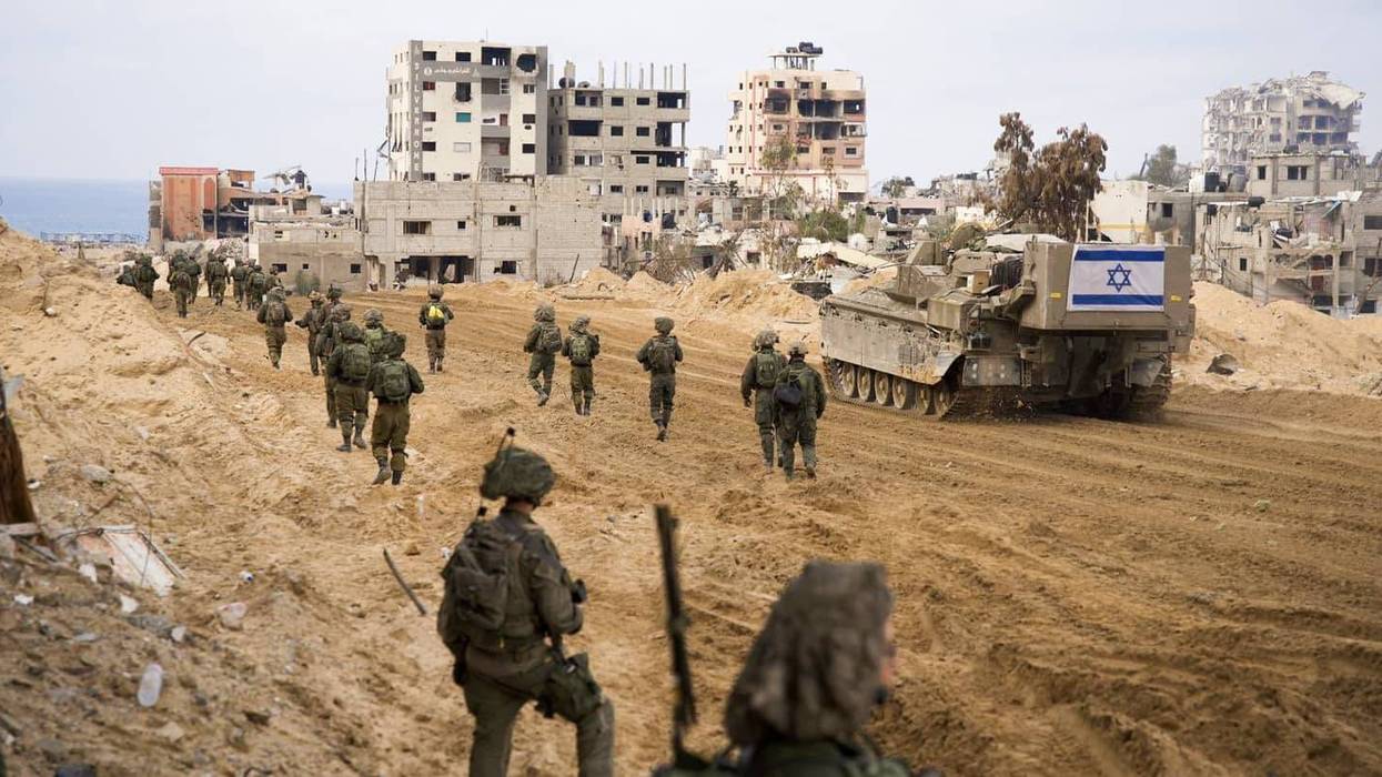 IDF troops are seen in Gaza