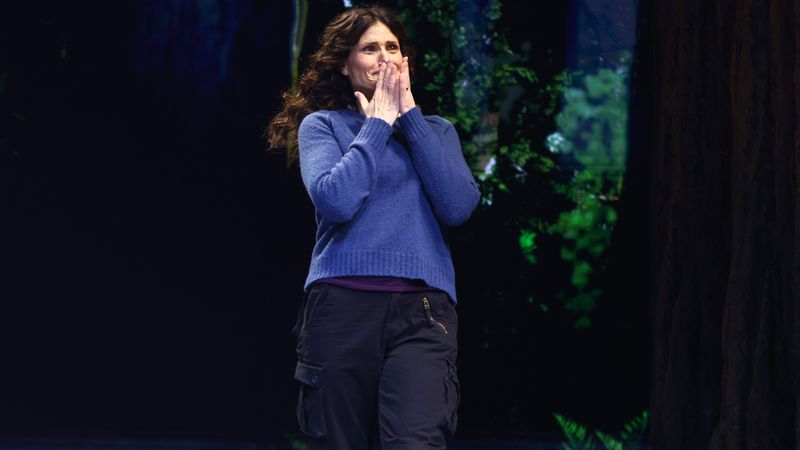 Idina Menzel in Redwood.