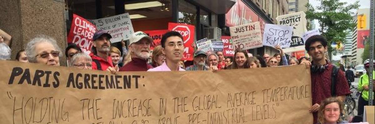 "Let's Not Subsidize Our Own Extinction": Rallies Across Canada Denounce Trudeau's Kinder Morgan Buyout
