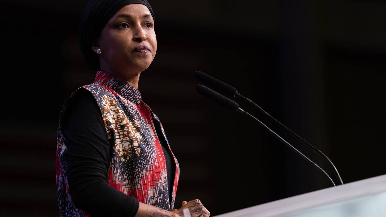 Ilhan Omar, Minnesota Democratic-Farmer-Labor (DFL) state convention, Rochester, Minn., May 30, 2026