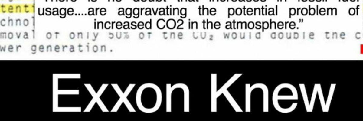 'There is No Doubt': Exxon Knew CO2 Pollution Was A Global Threat By Late 1970s