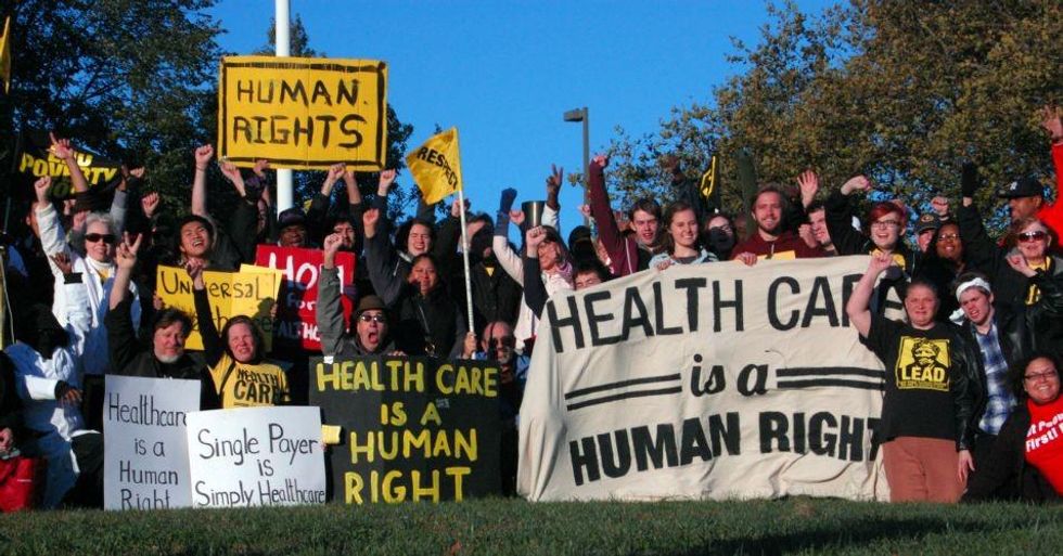 Image from Maryland health care justice march in October 2013. (Photo: United Workers/flickr/cc)