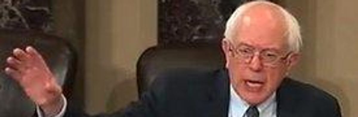 Sen. Bernie Sanders: 'Mr. President, I am Disappointed'