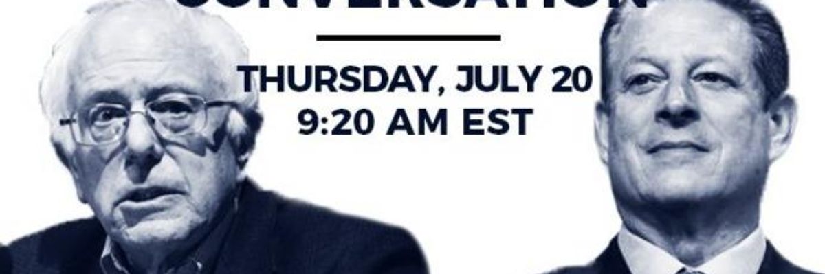 Watch Live: Bernie Sanders and Al Gore