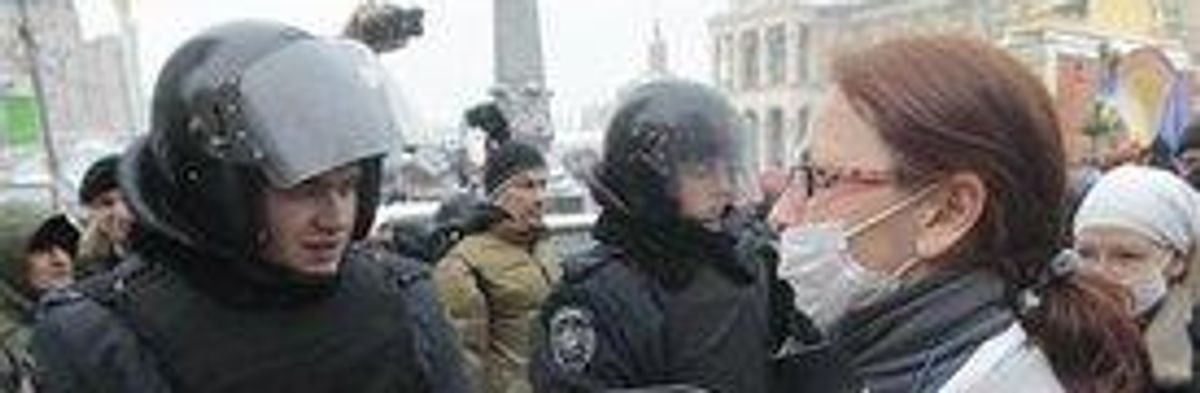 Violence Threatens As Tensions Surge in Ukraine Protests