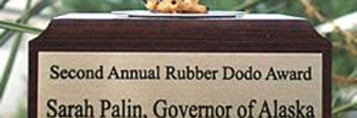 Rubber Dodo Award For Governor