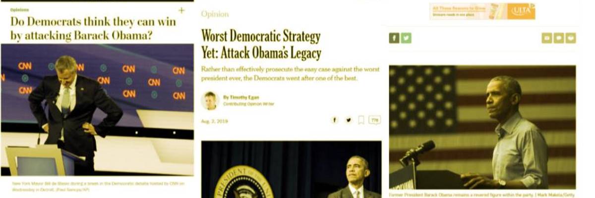 Media Defend Biden by Attacking Dems for 'Attacking' Obama