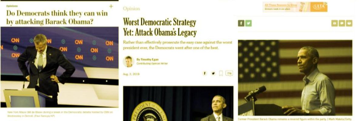 Media Defend Biden by Attacking Dems for 'Attacking' Obama