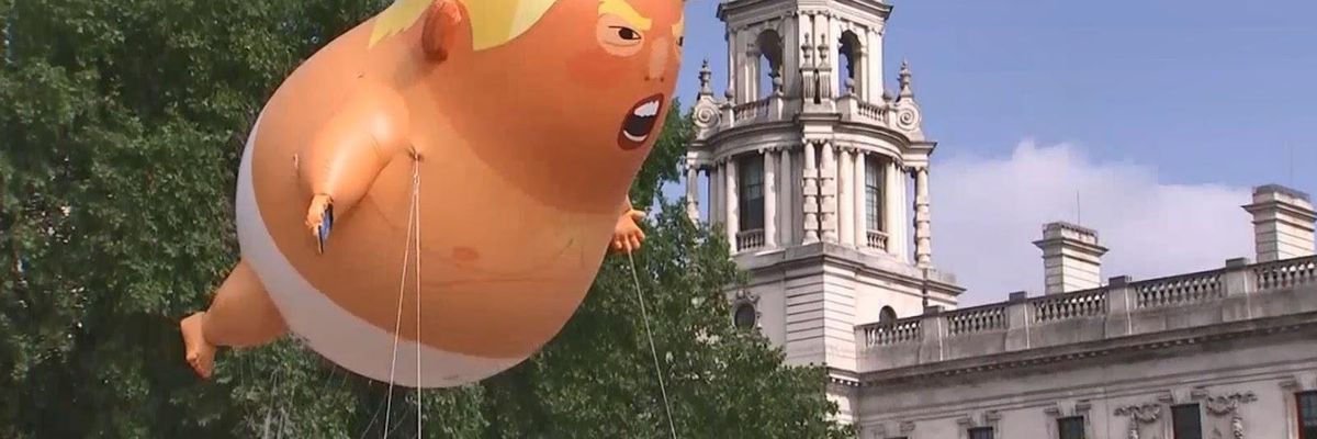 Can the Brit's Baby Trump Blimp Come Play at Trump's DC Military Parade?