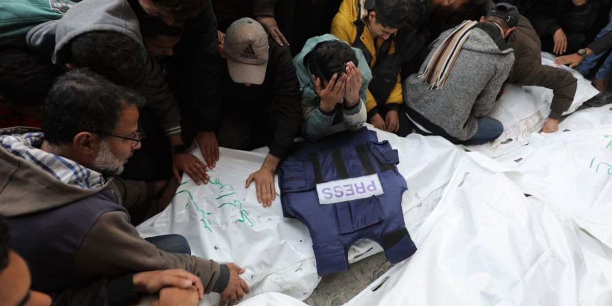 Israeli Strike on Press Van Kills Five Palestinian Journalists in Gaza