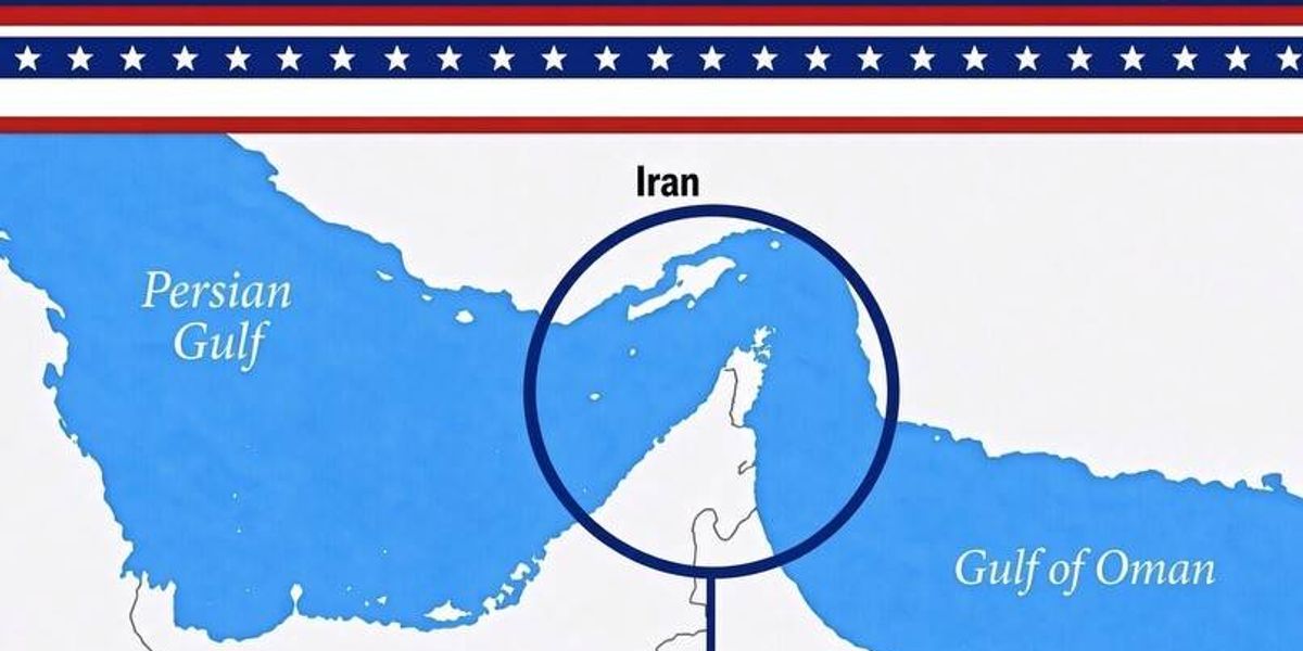 ایران ترامپ را به دلیل انتشار نقشه نادرست تنگه هرمز «توهم» خواند