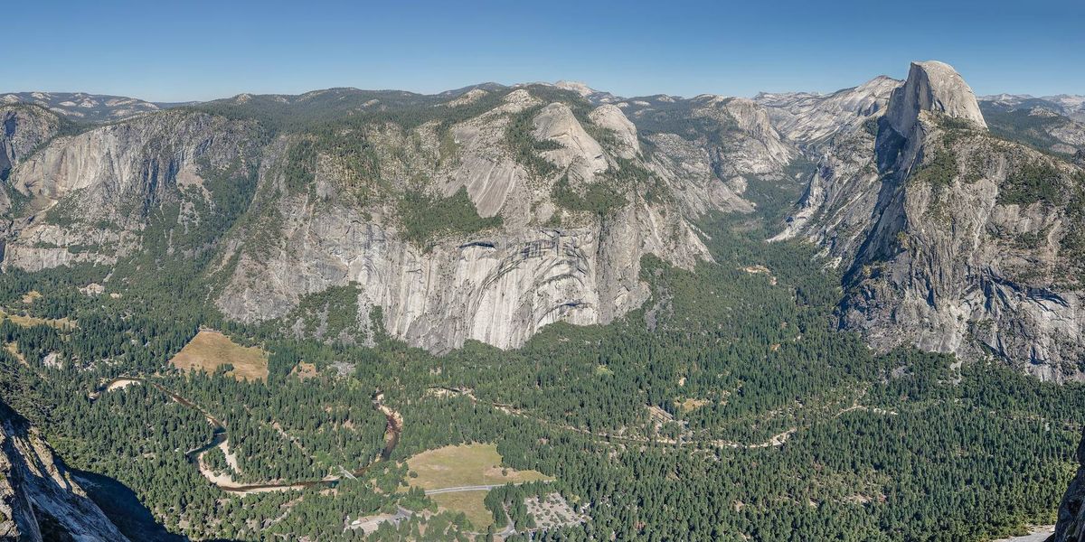 This view of Yosemite Valley was captured from Glacier Point on September 16, 2013.