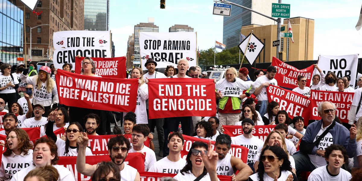 'Netanyahu Wanted for Genocide!' 100+ Arrested Outside UN Speech | Common Dreams