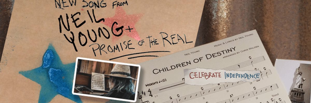 RESIST: Neil Young premieres video for new protest song, "Children of Destiny"