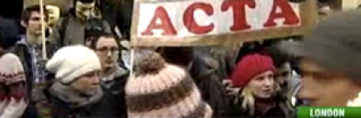 Tens of Thousands Across Europe Protest Against ACTA