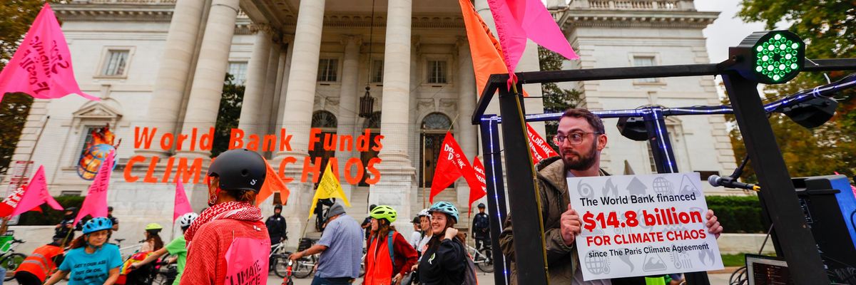 IMF World Bank bike protest