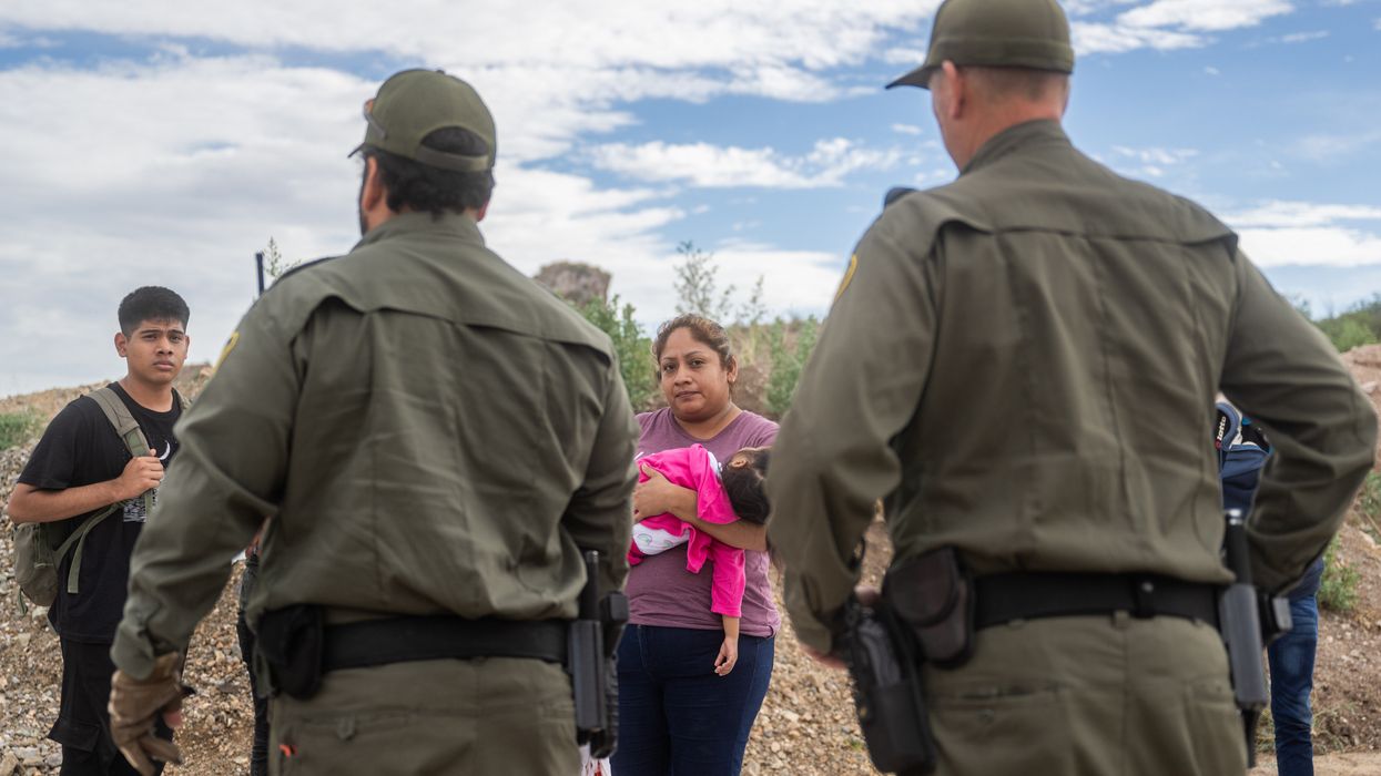 Immigrant mother detained by border patrol.