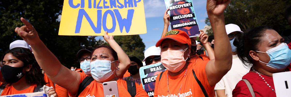 Immigrant rights activists protest in Washington, D.C.