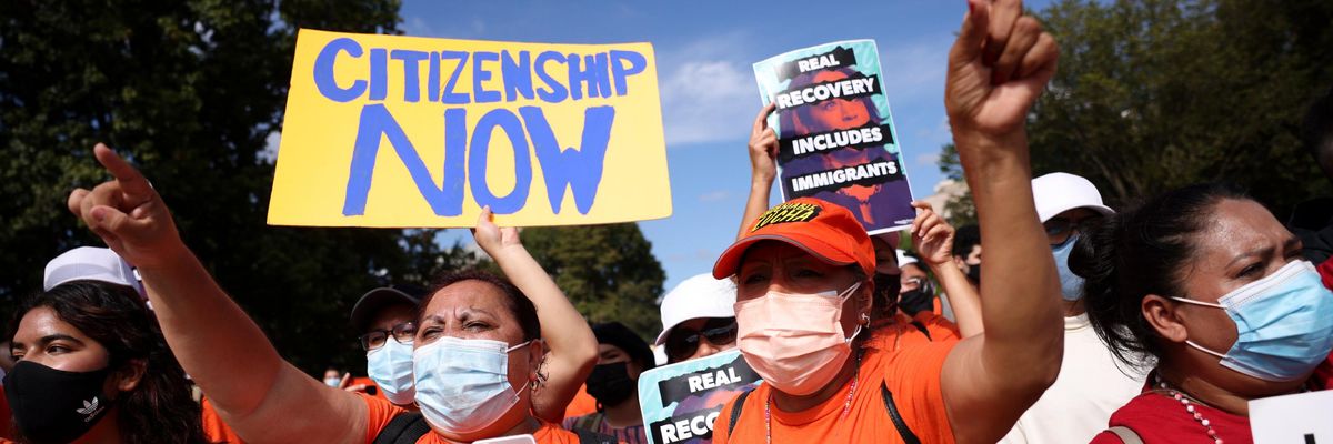 Immigrant rights activists protest in Washington, D.C.