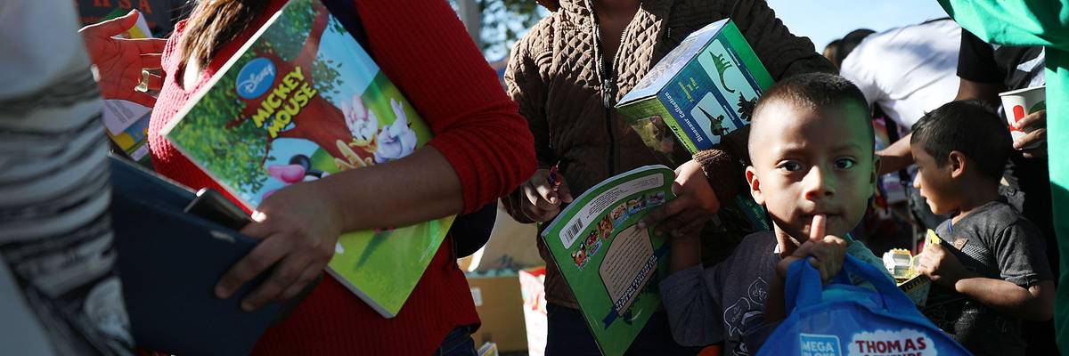Immigration Activists Hold Toy Drive For Immigrant Families At ICE Office In Florida