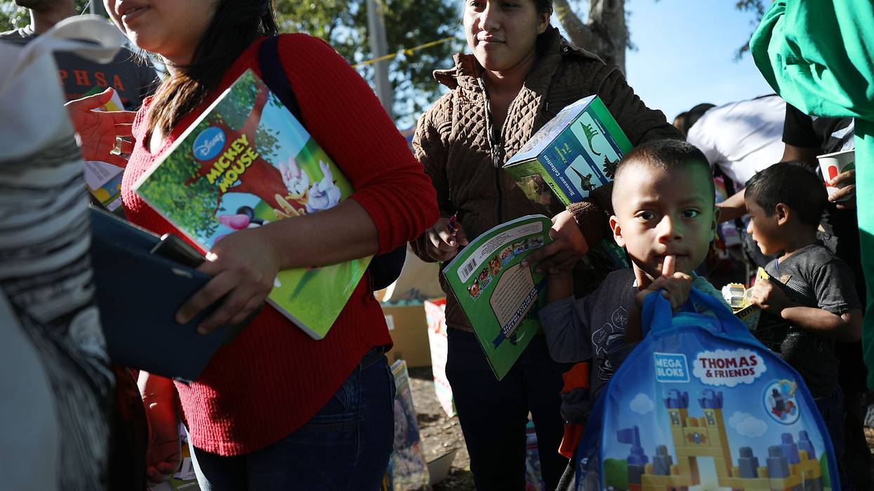 Immigration Activists Hold Toy Drive For Immigrant Families At ICE Office In Florida