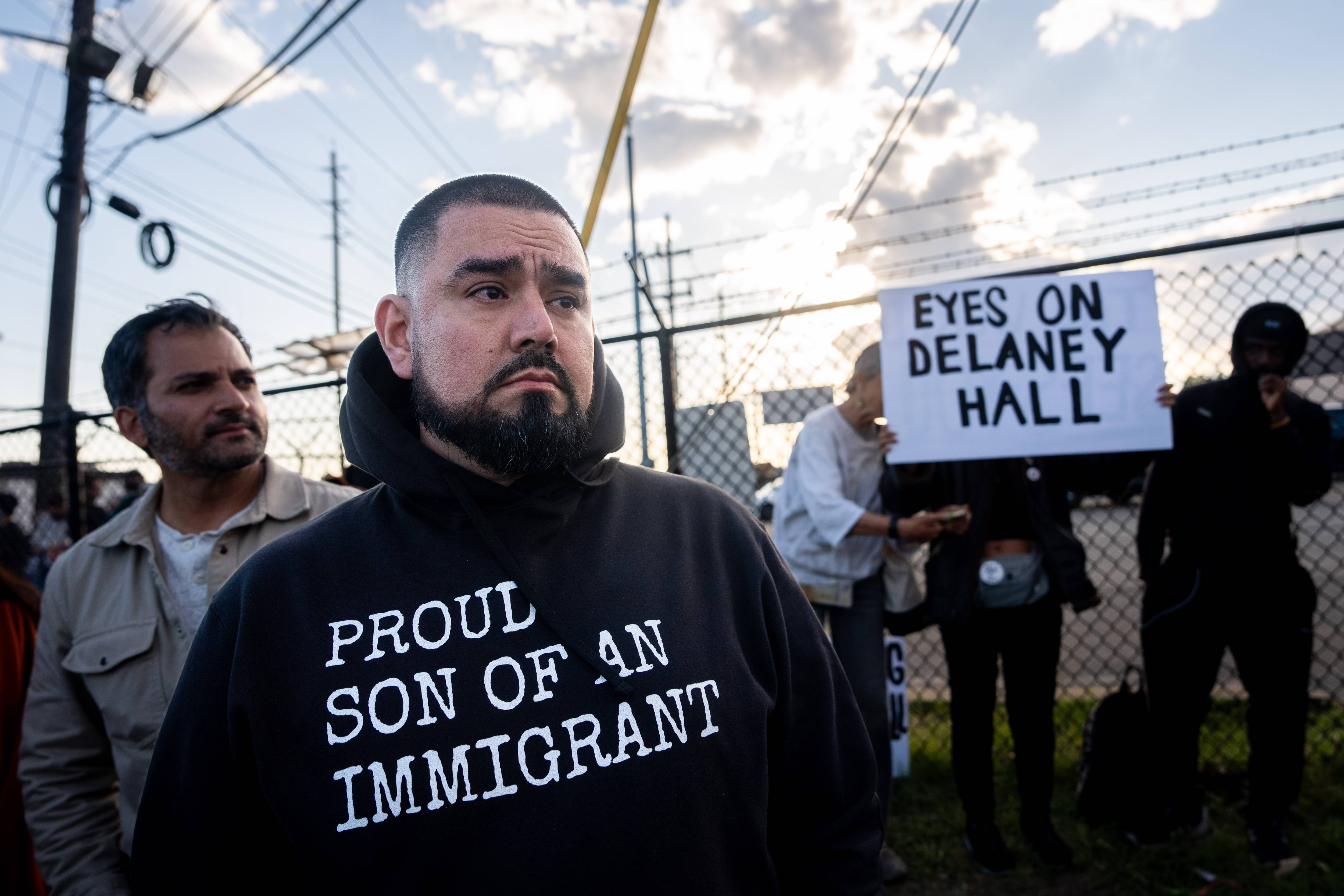 Immigration Advocates Demonstrate And Clash With Officers Outside Delaney Hall Detention Facility In Newark
