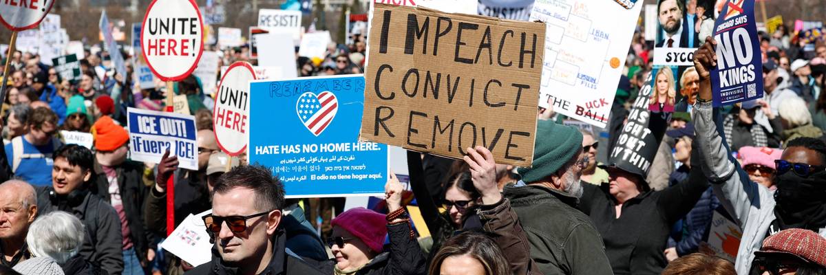 Impeach Trump protest