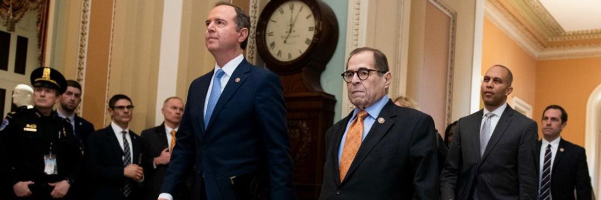 'Naked, Unapologetic and Insidious' Corruption: Democrats Respond to Trump's Official Statement on Impeachment Charges
