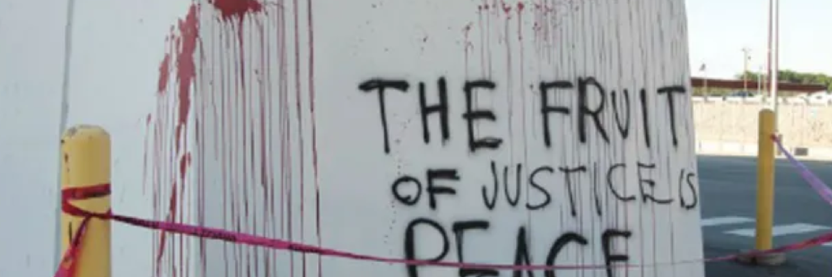 In a 2012 action in Tennessee, Catholic activists with Plowshares got prison time after breaking into a nuclear facility and splattering the walls of a weapons-grade uranium warehouse with the blood of a dead comrade.